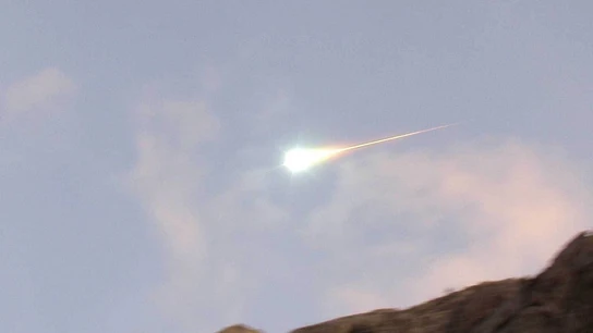 Imagen de archivo de una bola de fuego avistada el 4 de enero de 2004 en el occidente de la Península Ibérica Imagen de archivo de una bola de fuego avistada el 4 de enero de 2004 en el occidente de la Península Ibérica
