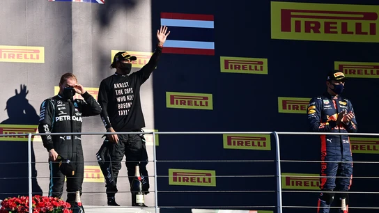 Alex Albon consiguió su primer podio en F1 Alex Albon consiguió su primer podio en F1