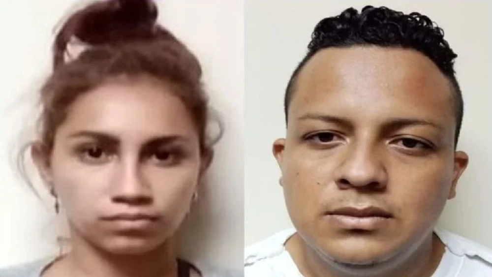 Imagen de la pareja detenida por matar y fingir la desaparición de un bebé