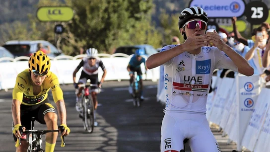 Pogacar vence a Roglic Pogacar vence a Roglic