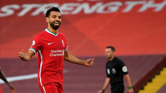 Mohamed Salah, con el Liverpool