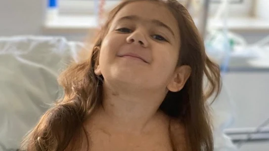 Carlota en una imagen compartida en redes por su familia Carlota en una imagen compartida en redes por su familia