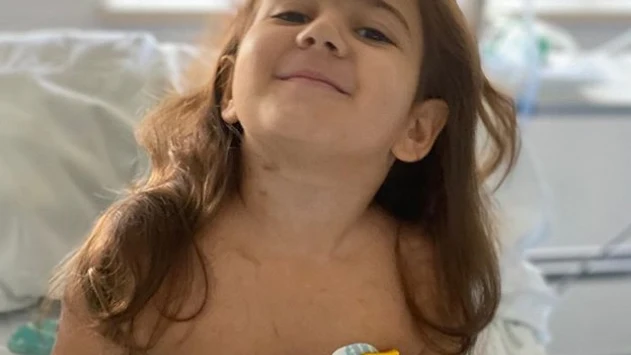 Carlota en una imagen compartida en redes por su familia