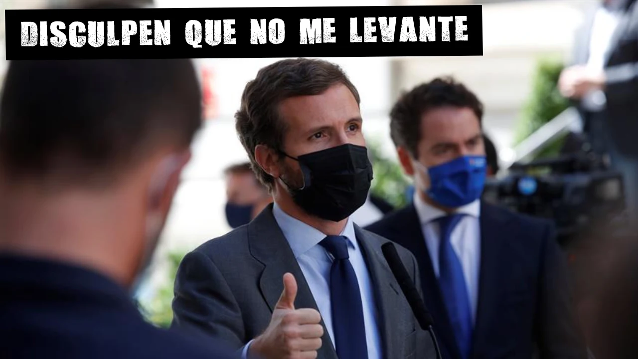 El líder del PP, Pablo Casado