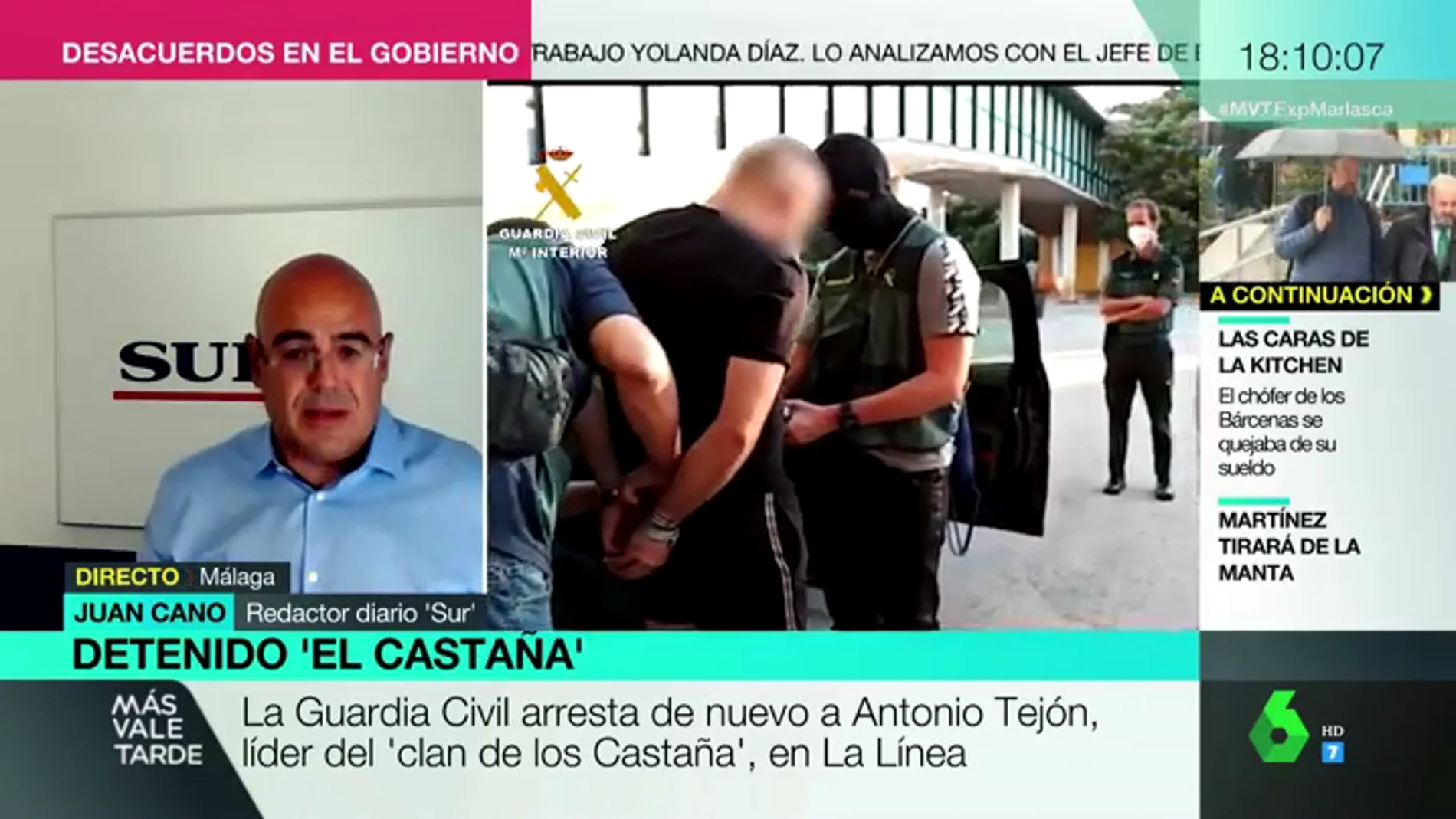 Detenido el líder del clan de narcotráfico 'Los Castaña' en La Línea