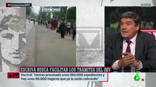 Escriv&aacute; responde a Iglesias tras pedirle que "corra" con el IMV: "Hemos procesado 350.000 expedientes, es algo extraordinario"