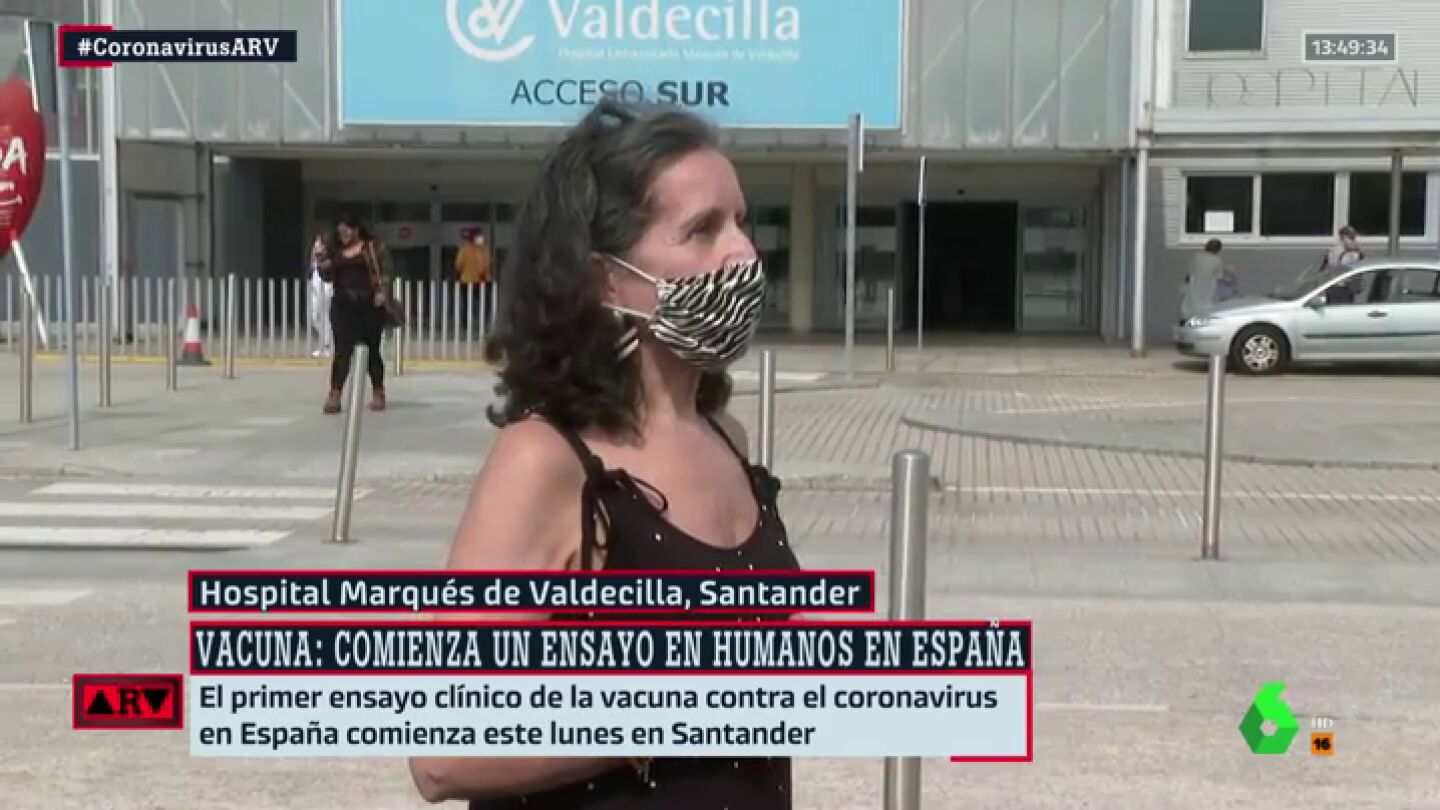 Habla una voluntaria del ensayo espa&ntilde;ol contra el coronavirus: "Tenemos miedo, no sabemos c&oacute;mo vamos a reaccionar"