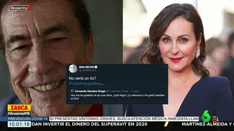 La aplaudida respuesta de Ana Milán al "ascazo" de comentario de Sánchez Dragó La aplaudida respuesta de Ana Milán al "ascazo" de comentario de Sánchez Dragó