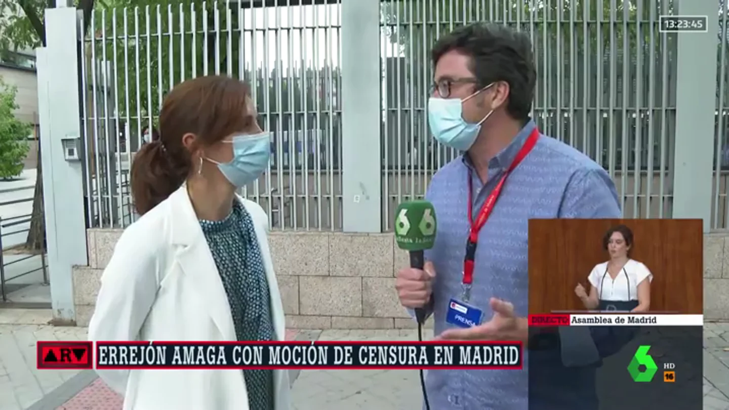 Mónica García (Más Madrid), sobre liderar una moción de censura: "Hemos convocado a todos los grupos para desalojar a Ayuso" Mónica García (Más Madrid), sobre liderar una moción de censura: "Hemos convocado a todos los grupos para desalojar a Ayuso"