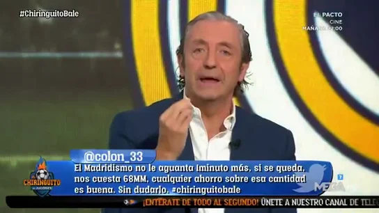 Josep Pedrerol estalla con los "caprichos" de Zinedine Zidane: Bale, James... Josep Pedrerol estalla con los "caprichos" de Zinedine Zidane: Bale, James...