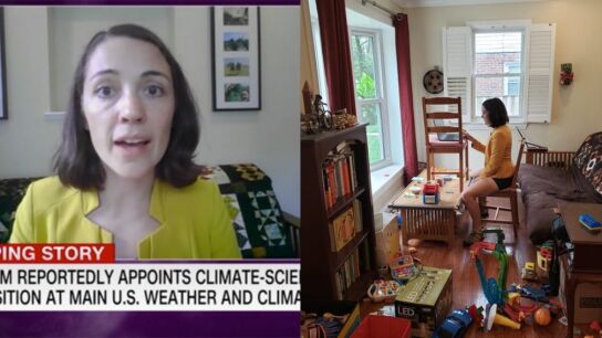 La imagen viral sobre la conciliaci&oacute;n laboral y familiar en tiempos de pandemia