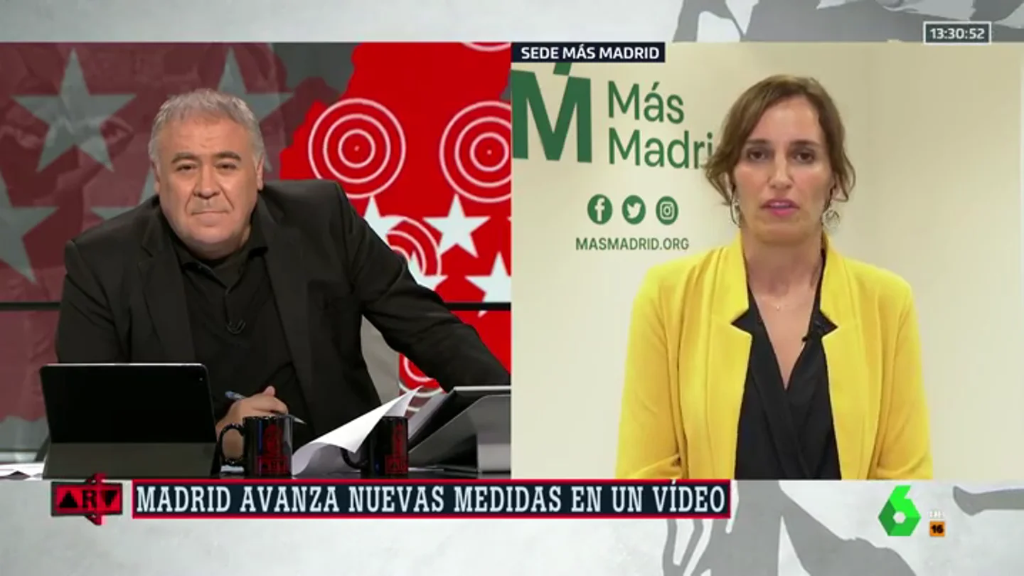Mónica García (Más Madrid), sobre el anuncio de medidas: "No hay nadie al volante y no se puede gestionar a golpe de ocurrencia" Mónica García (Más Madrid), sobre el anuncio de medidas: "No hay nadie al volante y no se puede gestionar a golpe de ocurrencia"