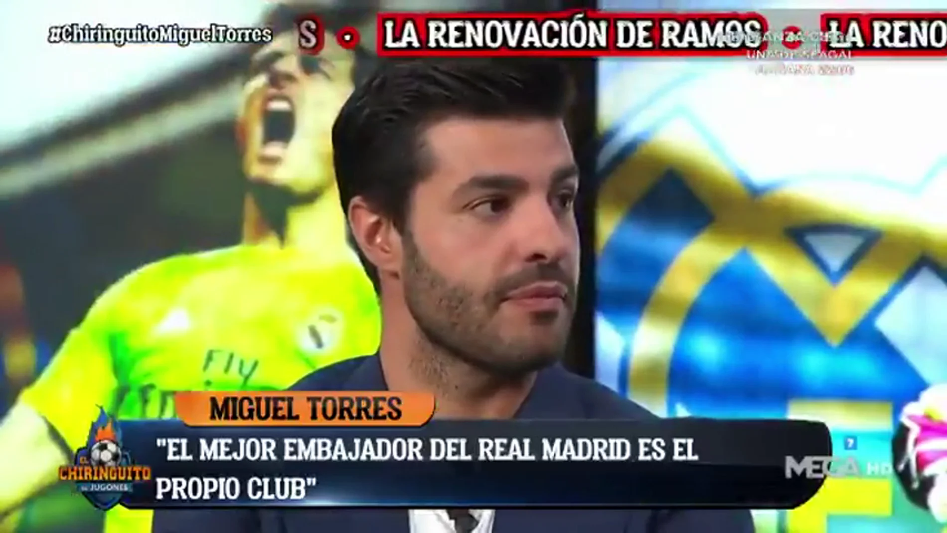 El primer día de Miguel Torres en 'El Chiringuito': Bale, Messi, Sergio Ramos...