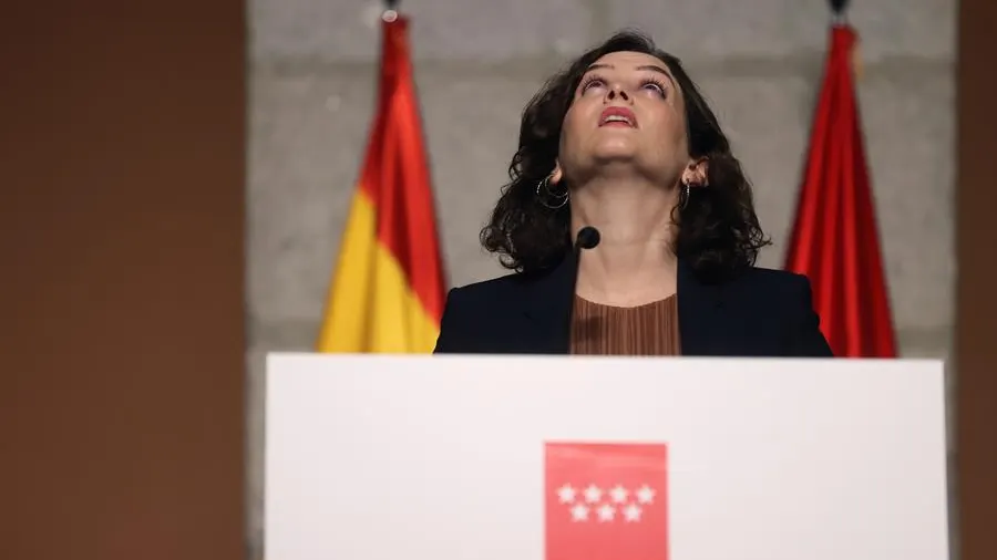 La presidenta de la Comunidad de Madrid, Isabel Díaz Ayuso