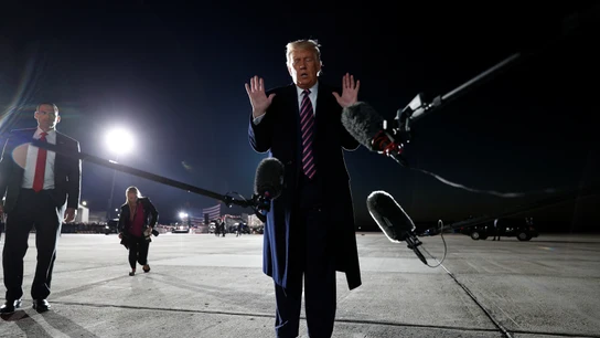 El presidente de los Estados Unidos, Donald Trump, se dirige a los medios de comunicación El presidente de los Estados Unidos, Donald Trump, se dirige a los medios de comunicación