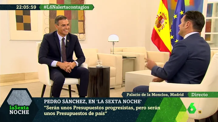 La sonrisa de Sánchez al hablar de la coalición con Unidas Podemos: "Para ser su primera experiencia de gobierno, están cumpliendo con creces" 