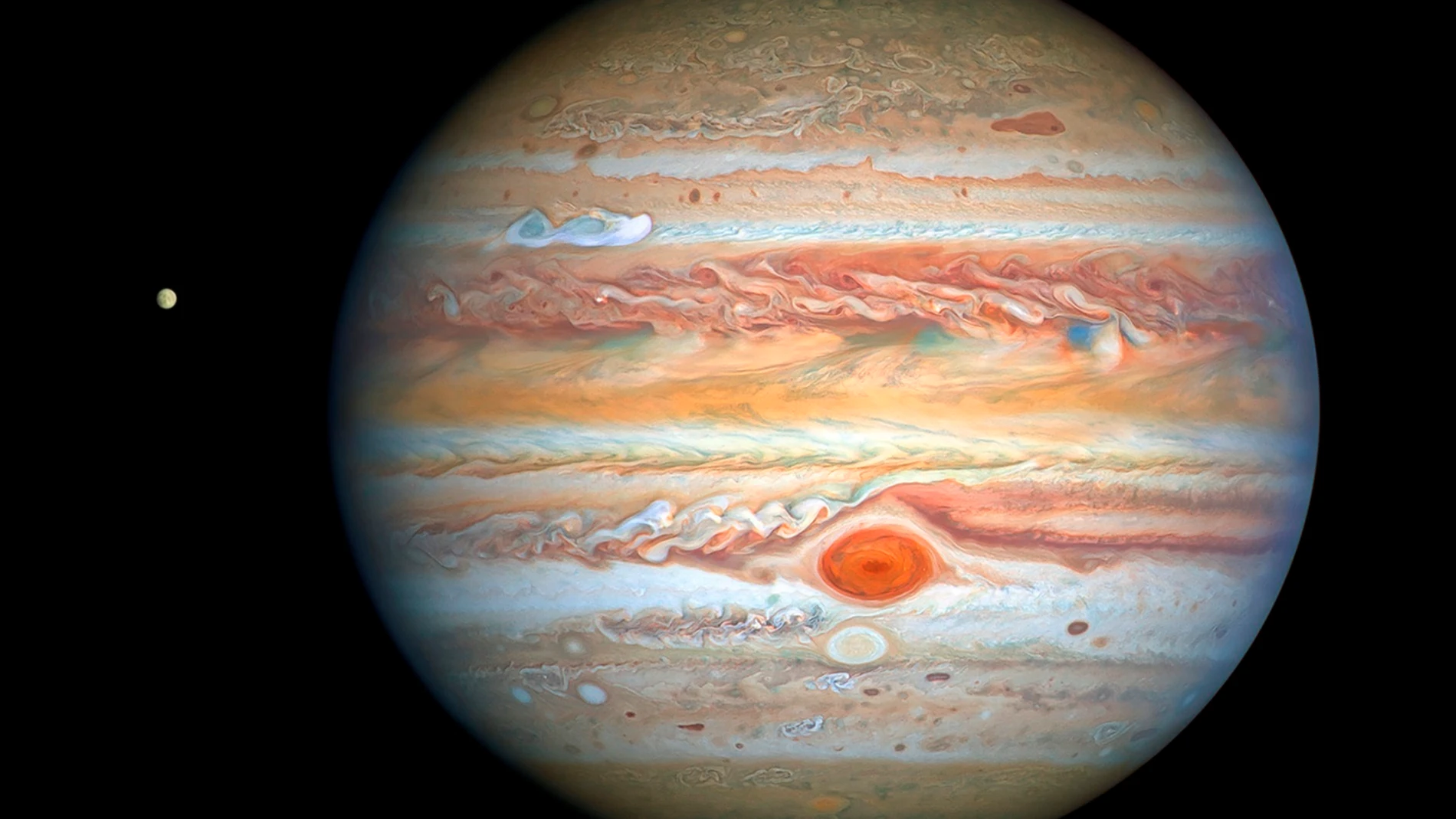 Imagen de Júpiter captada por el Telescopio Hubble