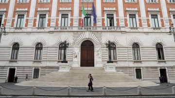 La fachada del Parlamento italiano