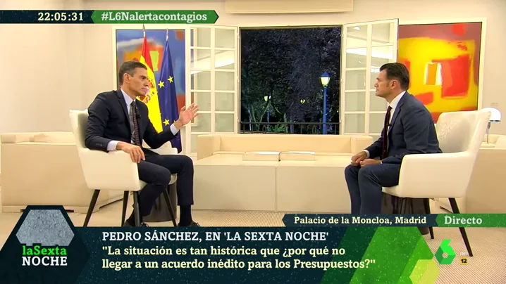 Pedro Sánchez en laSexta Noche