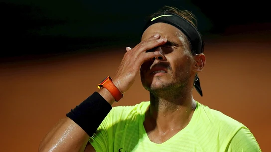 Rafa Nadal se lamenta Rafa Nadal se lamenta