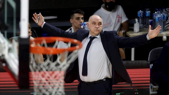 Pablo Laso, en la cancha Pablo Laso, en la cancha