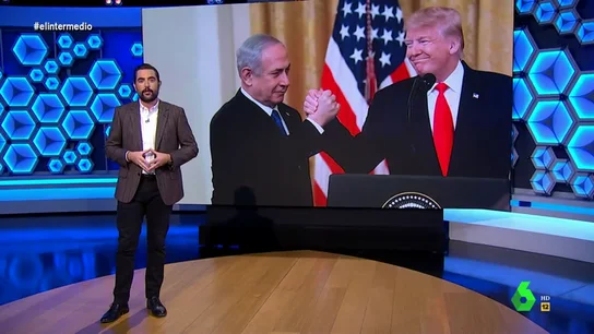 Dani Mateo analiza en El Intermedio una costumbre que tiene el primer ministro de Israel. Netanyahu lleva maletas con ropa sucia para que se las laven en la Casa Blanca cuando va a reunirse con Trump