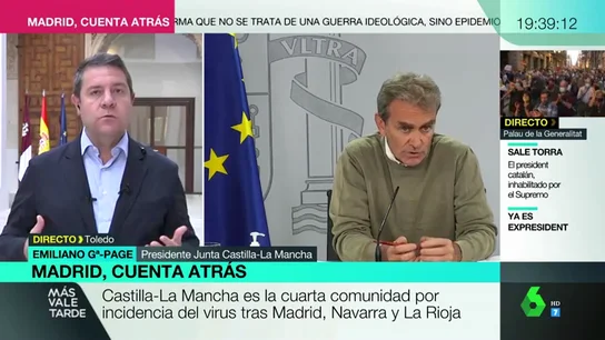 Emiliano García-Page, presidente de Castilla-La Mancha, en Más Vale Tarde. García-Page