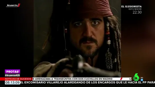 Antonio Orozco 'cambia' de profesión convertido en Jack Sparrow Antonio Orozco 'cambia' de profesión convertido en Jack Sparrow