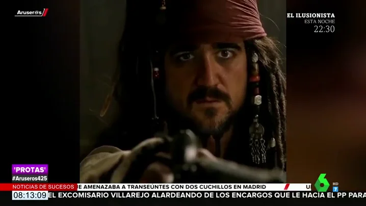 Antonio Orozco 'cambia' de profesión convertido en Jack Sparrow