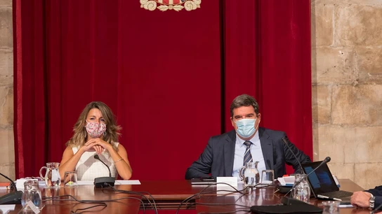 La ministra de Trabajo, Yolanda Díaz, y el ministro de Seguridad Social, José Luis Escrivá La ministra de Trabajo, Yolanda Díaz, y el ministro de Seguridad Social, José Luis Escrivá