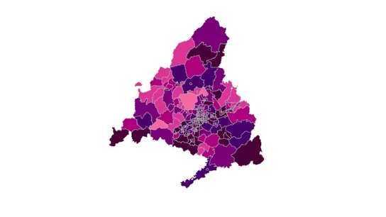 Cierre Madrid: Estos son los municipios de Madrid que cumplen los criterios de Sanidad para aplicar un confinamiento Mapa de incidencia en la Comunidad de Madrid