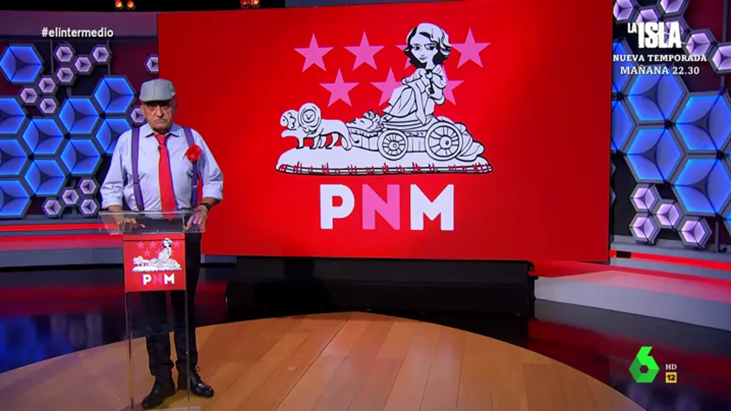 El Gran Wyoming presenta su partido PNM Wyoming