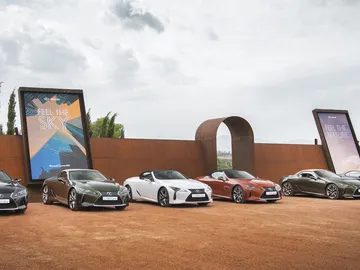 Los asistentes al evento pudieron hacer una pequeña prueba con el LC 500 Cabrio Los asistentes al evento pudieron hacer una pequeña prueba con el LC 500 Cabrio