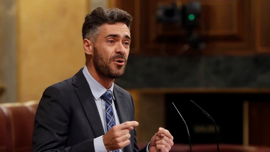 El diputado del PSOE Felipe Sicilia, durante su intervención este jueves en el debate del pleno del Congreso El diputado del PSOE Felipe Sicilia, durante su intervención este jueves en el debate del pleno del Congreso