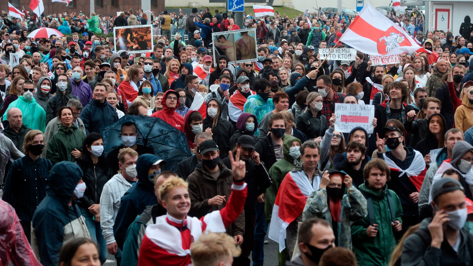 Protestas en Minsk