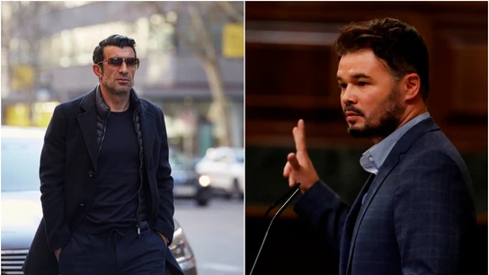 Luis Figo y Gabriel Rufián Luis Figo y Gabriel Rufián