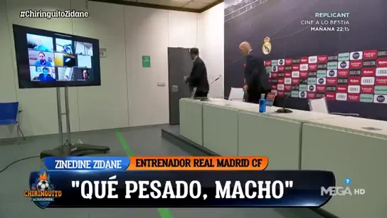 Zidane estalló al finalizar la rueda de prensa: "¡Qué pesado, macho!" Zidane estalló al finalizar la rueda de prensa: "¡Qué pesado, macho!"