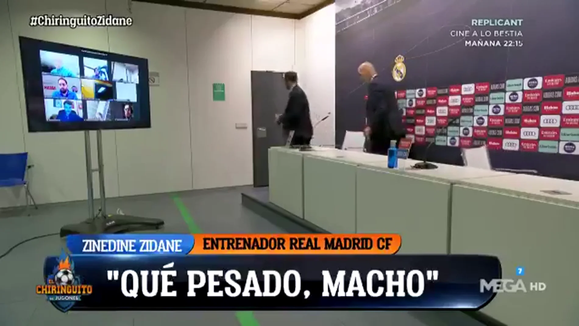 Zidane estalló al finalizar la rueda de prensa: "¡Qué pesado, macho!"