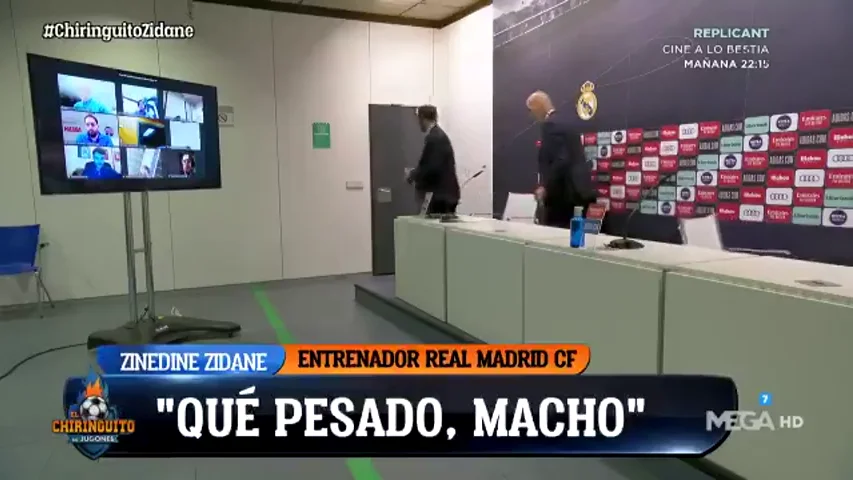 Zidane estalló al finalizar la rueda de prensa: "¡Qué pesado, macho!"