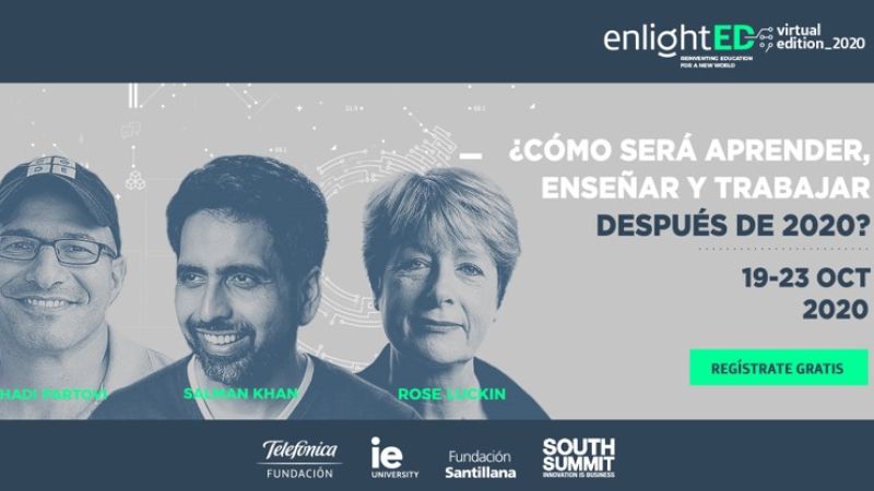 'EnlightED Virtual Edition 2020': Sigue en directo el evento internacional sobre los retos que la COVID-19 plantea a la educación y al trabajo