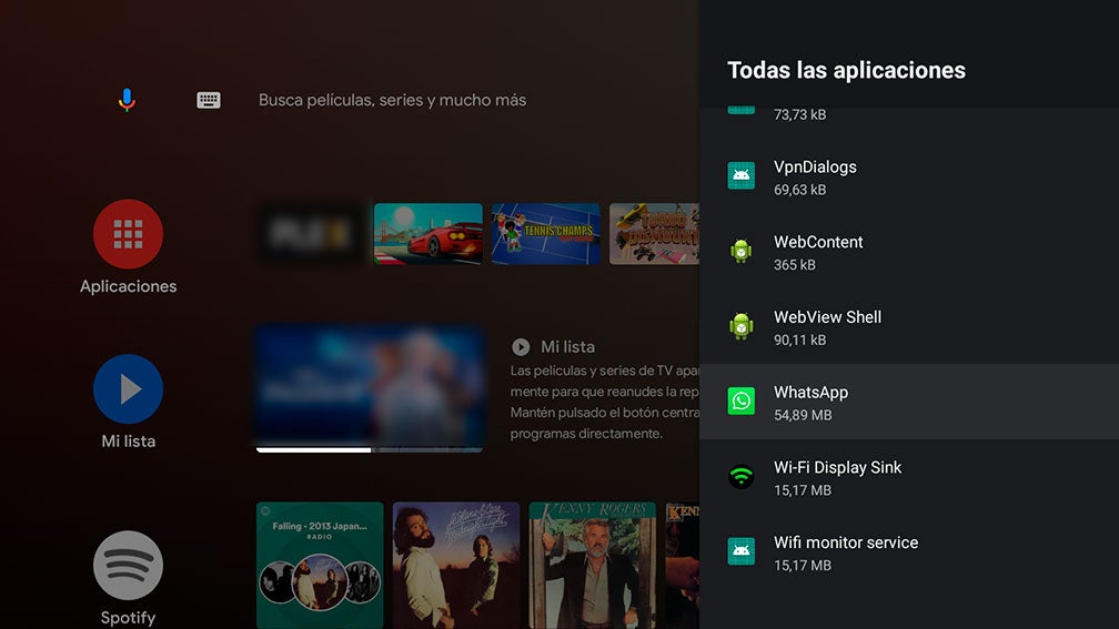 WhatsApp en Android TV