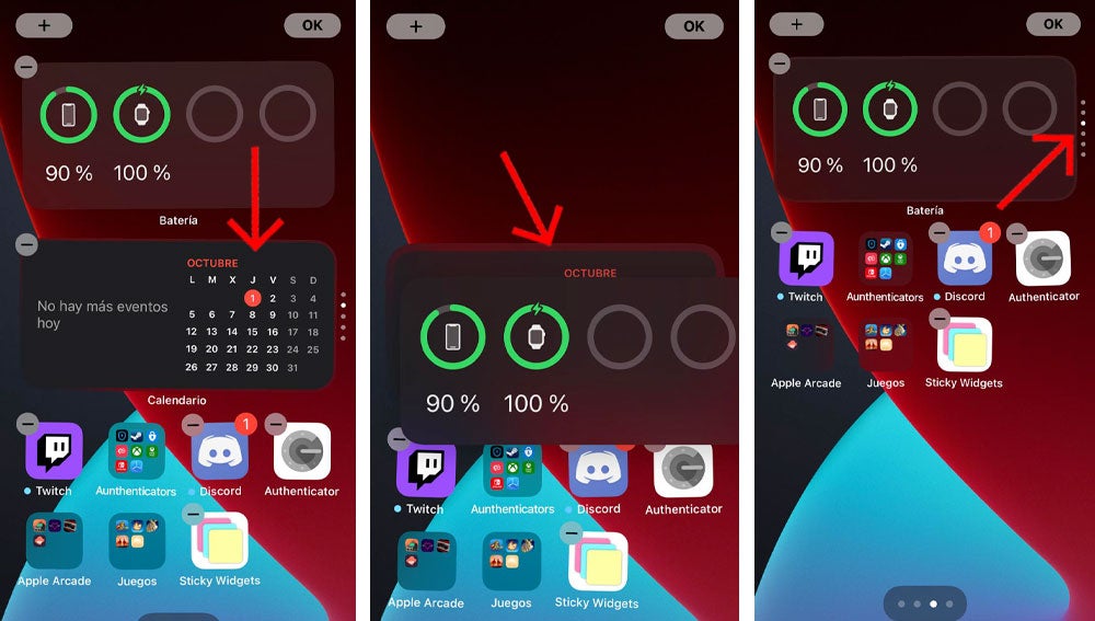 Reunir widgets de iOS 14 dentro de un mismo módulo.