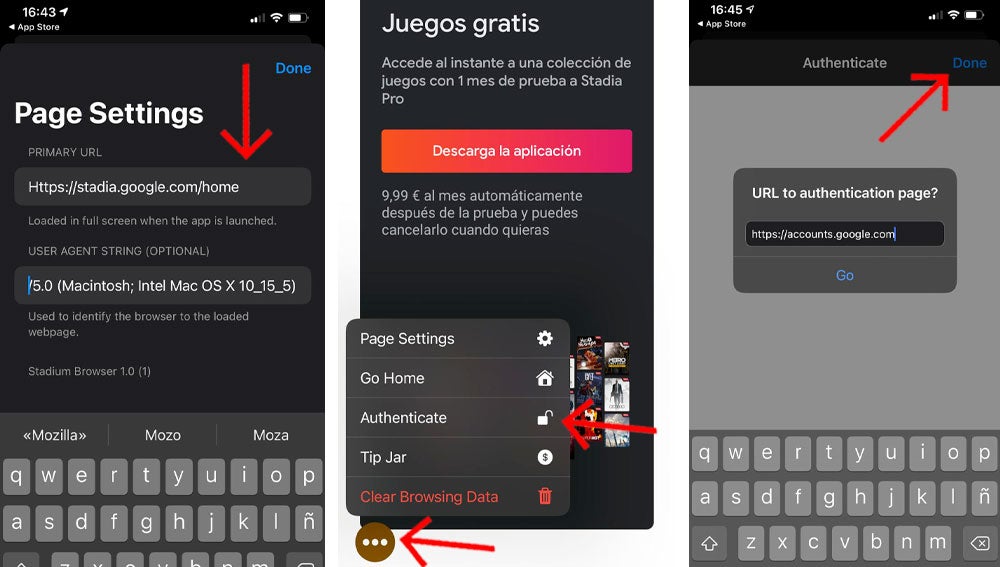 Cómo jugar con Stadia en un iPhone.