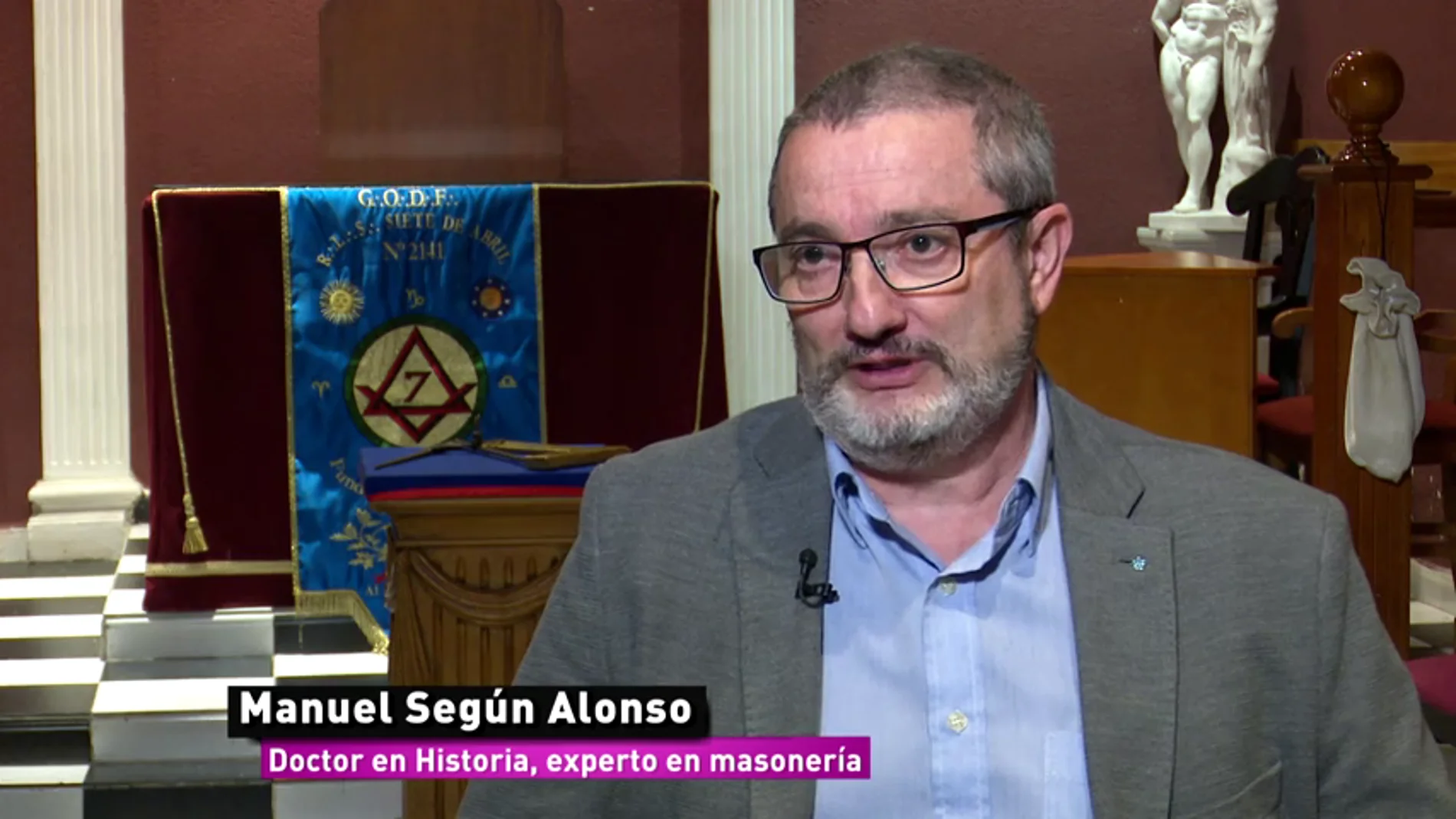 Manuel Alonso, doctor en Historia y experto en masonería