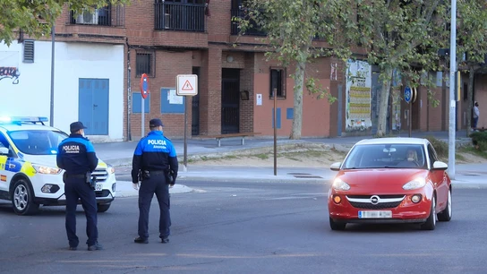 Policía Local en un control en Alcorcón Policía Local en un control en Alcorcón