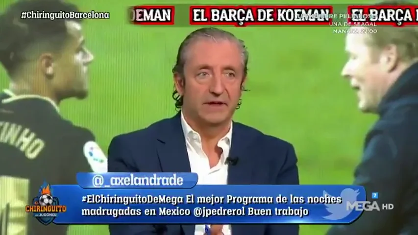 El 'dardo' de Pedrerol a Xavi y su aplauso a Koeman: "Ha demostrado ser más culé que nadie" El 'dardo' de Pedrerol a Xavi y su aplauso a Koeman: "Ha demostrado ser más culé que nadie"