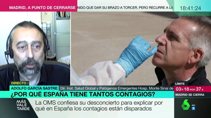 Adolfo García Sastre en Más Vale Tarde