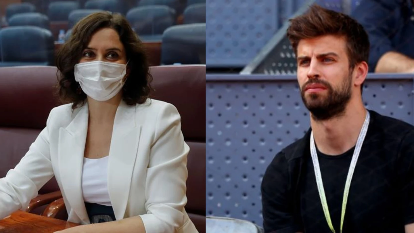 Isabel Díaz Ayuso y Gerard Piqué Isabel Díaz Ayuso y Gerard Piqué