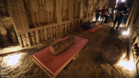 Ataúdes encontrados en Egipto