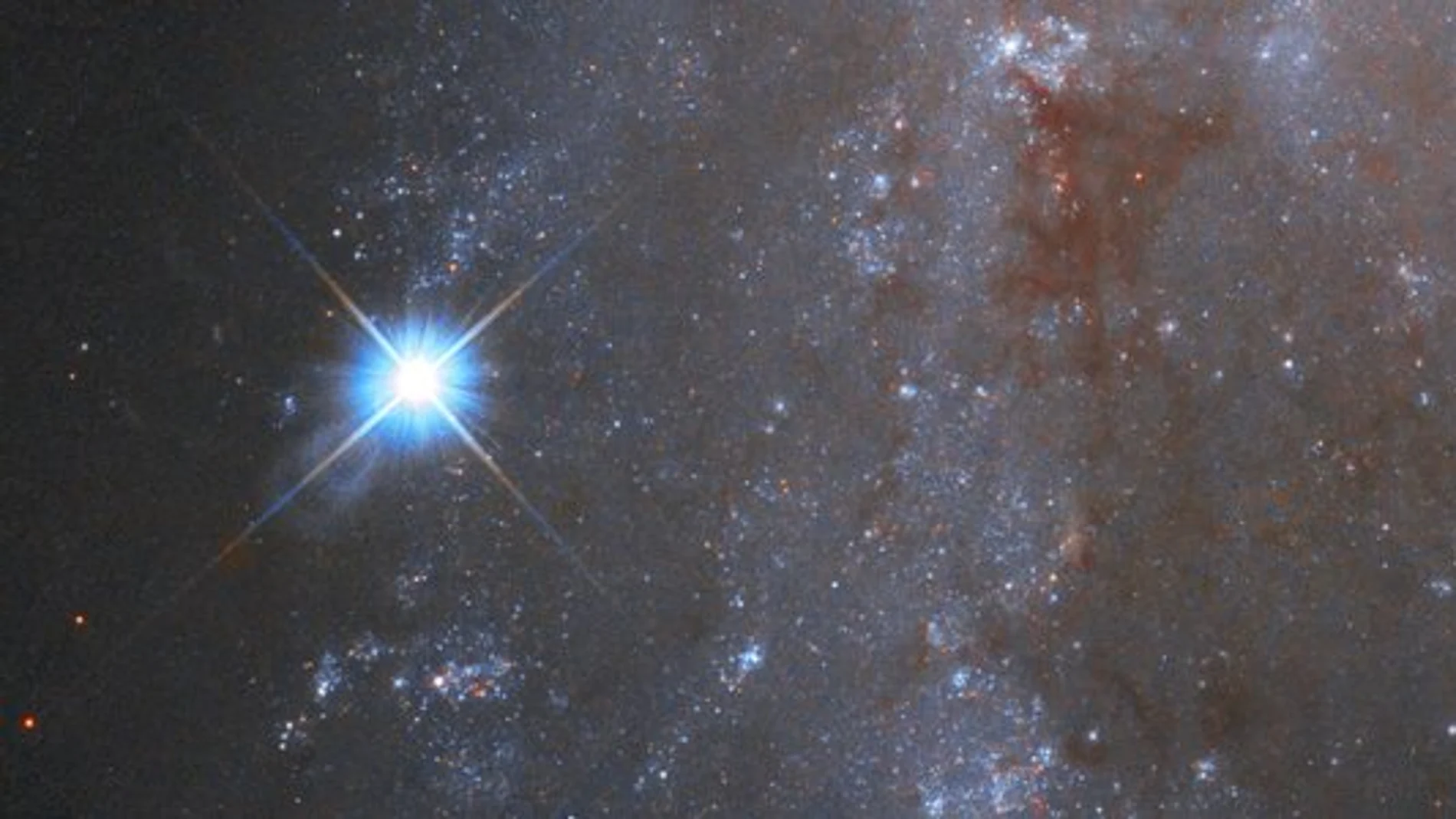 Imagen de la supernova captada por el telescopio Hubble